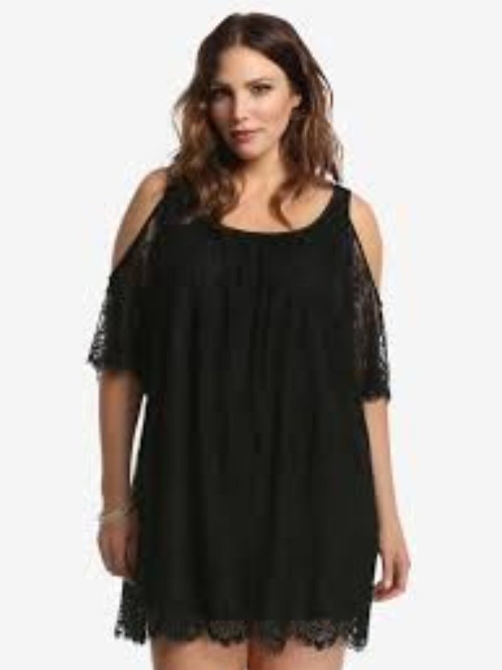 Torrid Insider Lace Cold Shoulder Trapeze Dress